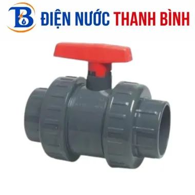 Van bi nhựa hai đầu rắc co D21 D27 D34 D42 D49