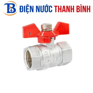Van bi tay bướm hợp kim TUBO mạ Crôm các phi 21 đến phi 42