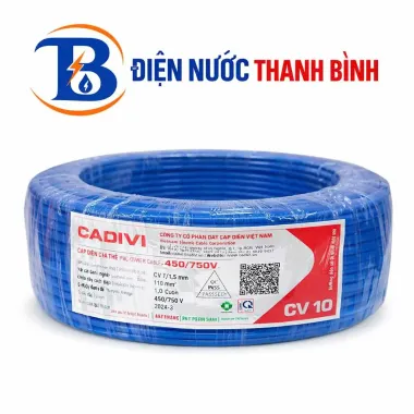 Dây cáp điện cadivi tiết diện 1.5mm2; 2.5mm2; 4.0mm2; 6.0mm2