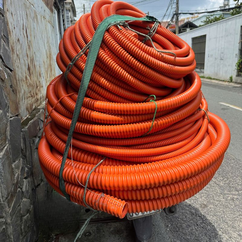ống xoắn HDPE (ống cam), ống luồn dây điện